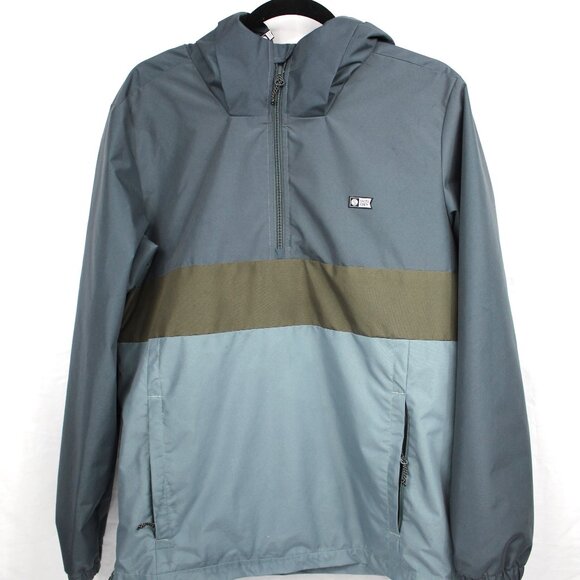 Salty Crew Shoreline Technical Jacket Multi (3) Block Slate Tan Bl/Green Size S - Picture 1 of 6